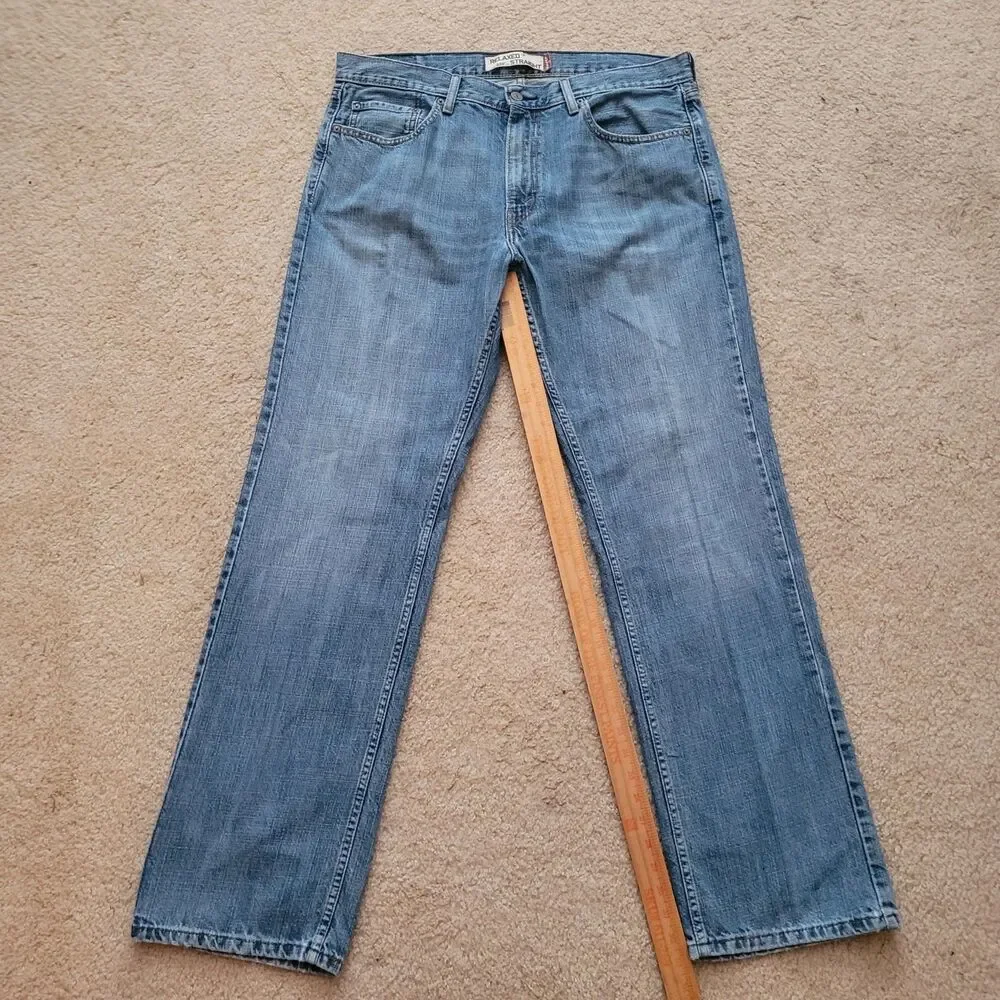 Levi's 559 Jeans Mens 36X33 (Tag 36X34) Blue Relaxed Straight Red Tab Jeans